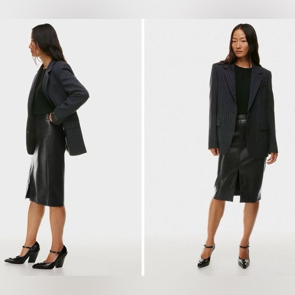 Aritzia Vegan Leather Pencil Skirt (Size 6) - Picture 2 of 6